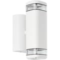 Miniatyrbild 2 av 6: Utomhusvägglampa - BRILLIANT - JANDY - Vit - Metall/glas - GU10 max 2x18W - IP44