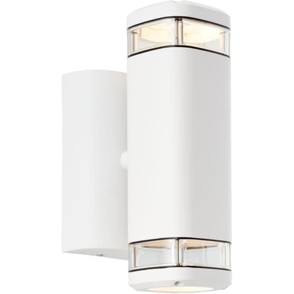 Utomhusvägglampa - BRILLIANT - JANDY - Vit - Metall/glas - GU10 max 2x18W - IP44
