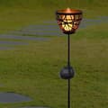 Miniatyrbild 2 av 3: Solcellsdriven metallficklampa att fästa - LUMISKY - BLOSSOM - H84,5 cm - Varmvit LED