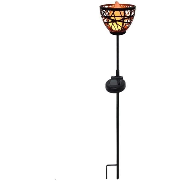 Solcellsdriven metallficklampa att fästa - LUMISKY - BLOSSOM - H84,5 cm - Varmvit LED