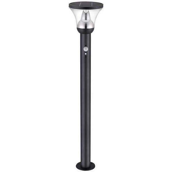 Solcellsgatulampa - GALIX - G4595C - Mycket ljusstark - Rostfritt stål med detektor - H93 cm - 1000 lumen
