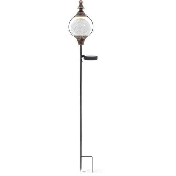Solcellelanterne - GARDEN ID Royal - H91 cm - Batterilevetid 6-8 timer - Tænd/sluk-knap - AAA genopladeligt batteri.