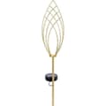 Pikkukuva 3 / 3: Aurinkokennolla toimiva lyhty - GARDEN ID Golden Spike - Ø11, korkeus 81 cm - Akkukesto 6-8 h - Päälle/pois-painike - Ladattava AAA-paristo.