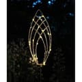 Pikkukuva 2 / 3: Aurinkokennolla toimiva lyhty - GARDEN ID Golden Spike - Ø11, korkeus 81 cm - Akkukesto 6-8 h - Päälle/pois-painike - Ladattava AAA-paristo.