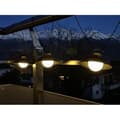 Miniatyrbild 3 av 4: Solcellsljusslinga - Luna - 5 m - Svart - 10 glödlampor - 50 lumen - USB-laddningsbar