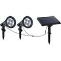 Pikkukuva 1 / 2: LED-aurinkokennovalaisin - LUMI JARDIN - Family Spiky - 3 W - Viileä valkoinen - PVC - Musta
