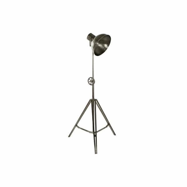 golvlampa silvermetall 60 w (74 x 61 x 182 cm) Silver