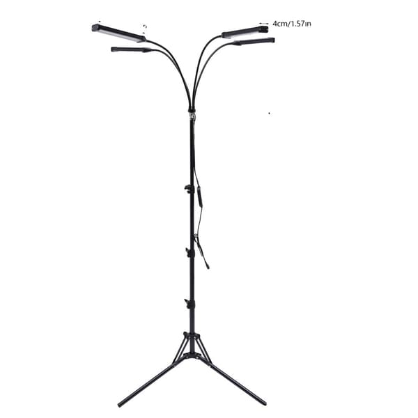 Plante lampe, 5 rør, justerbar højde 160 cm,EU, Stil 1