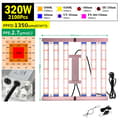 Miniatyrbillede 2 af 2: Foldbar Full Spectrum LED Vækstlys, Dæmpbar, Høj PPFD,320W