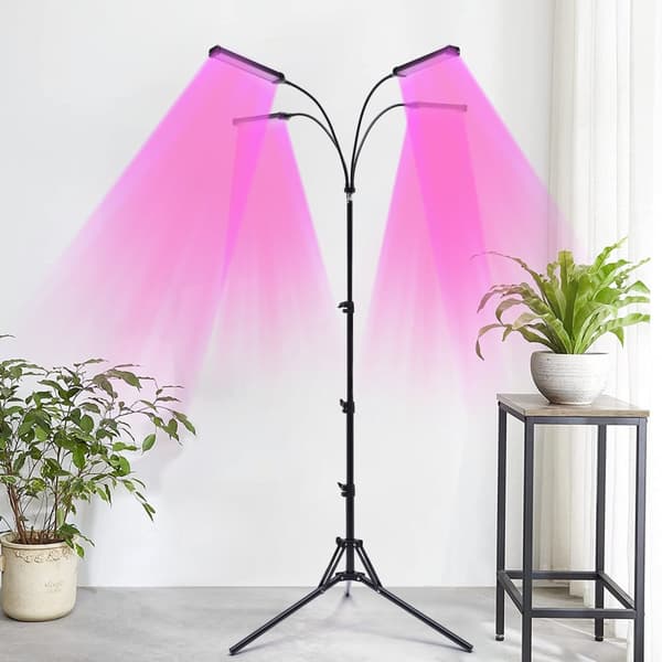LED Plante Lys, Justerbar Stativ, Fuldspektret Belysning,EU, LED pærer, 30W