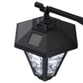 Miniatyrbillede 7 af 9: OBOSOE havesolcellelamper med dobbelthoved, vandafvisende solcellelamper, udendørs belysning, dekorativ lampe til have, græsplæne, 137 cm