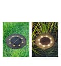 Miniatyrbild 3 av 9: OBOSOE 4-pack solcellslampor mark – varmvit IP68 trädgårdslampa för utomhus & gräsmatta