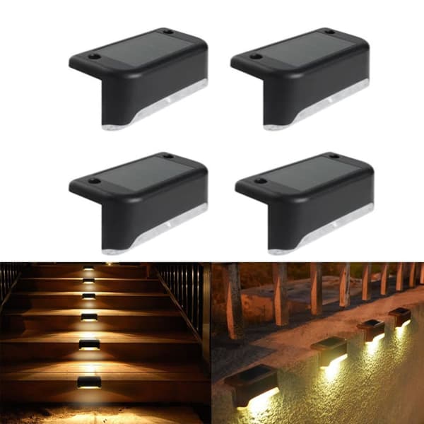 OBOSOE 16-pack solcellslampor – vattentäta LED-lampor för trädgård, staket, trappa & uteplats