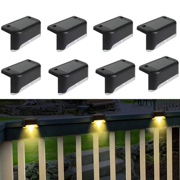OBOSOE 16-pack solcellslampor – vattentäta LED-lampor för trädgård, staket, trappa & uteplats