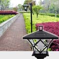 Miniatyrbillede 4 af 9: OBOSOE solcelledrevet havelampe 1,5 m – udendørs belysning dekorativ solcellelampe til udendørs, græsplæne og have