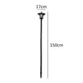 Miniatyrbillede 6 af 9: OBOSOE solcelledrevet havelampe 1,5 m – udendørs belysning dekorativ solcellelampe til udendørs, græsplæne og have