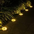 Pikkukuva 2 / 8: Bomclap 12 Pack aurinkomaavalot IP65 12 LED lämmin valkoinen valo puutarhan patiokävelytielle