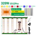 Pikkukuva 2 / 2: LED Kasvivalo, Täysivalo, 320W/240W Vaihtoehdot,320W