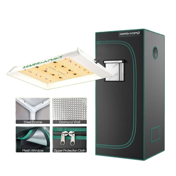 LED-kasvovalo, 100W täysspektri, hiljainen toiminta,TS 600, TS600 - 60x60teltta