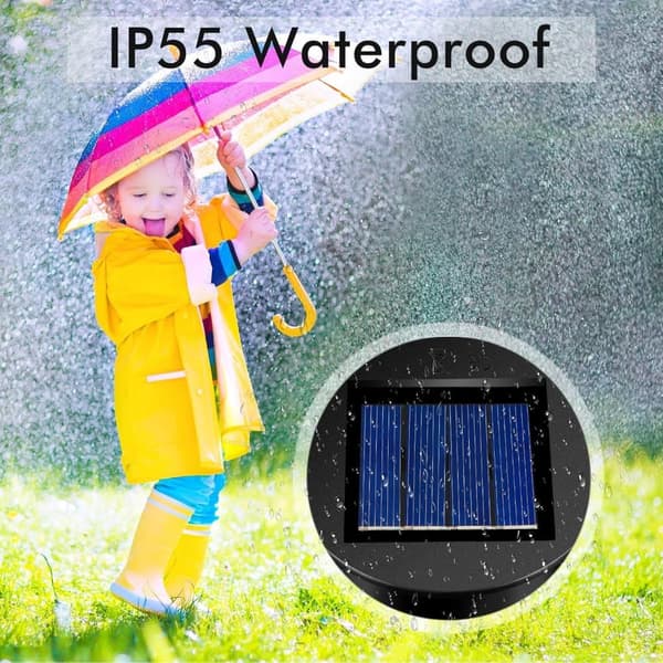 Bomclap 12-pak solcelle lanterne cover – udendørs vandtætte LED toppe, 8 cm