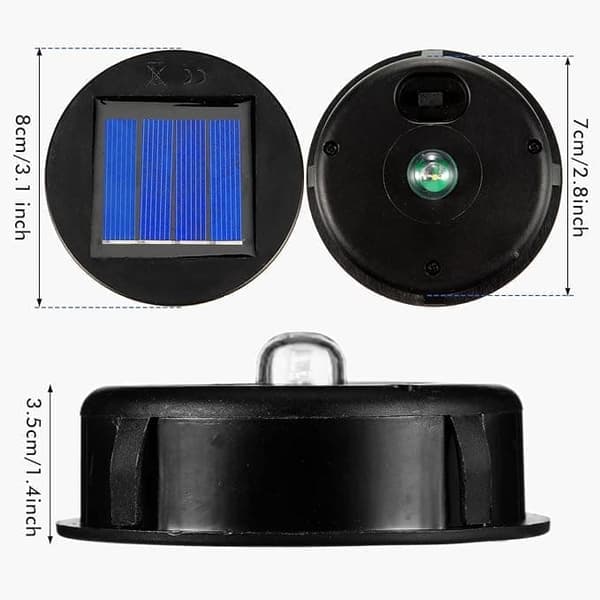 Bomclap 12-pak solcelle lanterne cover – udendørs vandtætte LED toppe, 8 cm