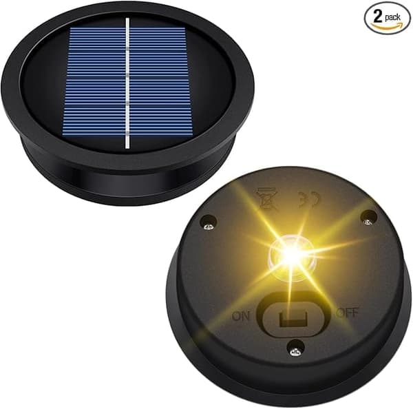 Bomclap 12-pak solcelle lanterne cover – udendørs vandtætte LED toppe, 8 cm
