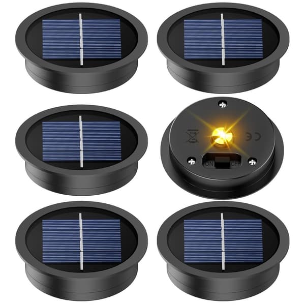 Bomclap 12-pak solcelle lanterne cover – udendørs vandtætte LED toppe, 8 cm