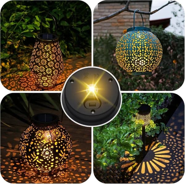Bomclap 12-pak solcelle lanterne cover – udendørs vandtætte LED toppe, 8 cm