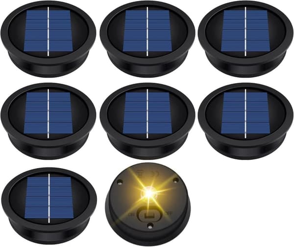 Bomclap 12-pak solcelle lanterne cover – udendørs vandtætte LED toppe, 8 cm