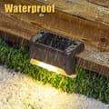 Miniatyrbillede 3 af 5: OBOSOE Solar Powered LED Trappelys 16-pak – Vandtætte Udendørslys til Hegn & Have