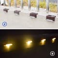 Miniatyrbillede 1 af 5: OBOSOE Solar Powered LED Trappelys 16-pak – Vandtætte Udendørslys til Hegn & Have