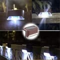 Miniatyrbillede 3 af 7: OBOSOE 16-pak hvide solcellelamper LED – Vandtætte udendørslamper til trapper, hegn og rækværk