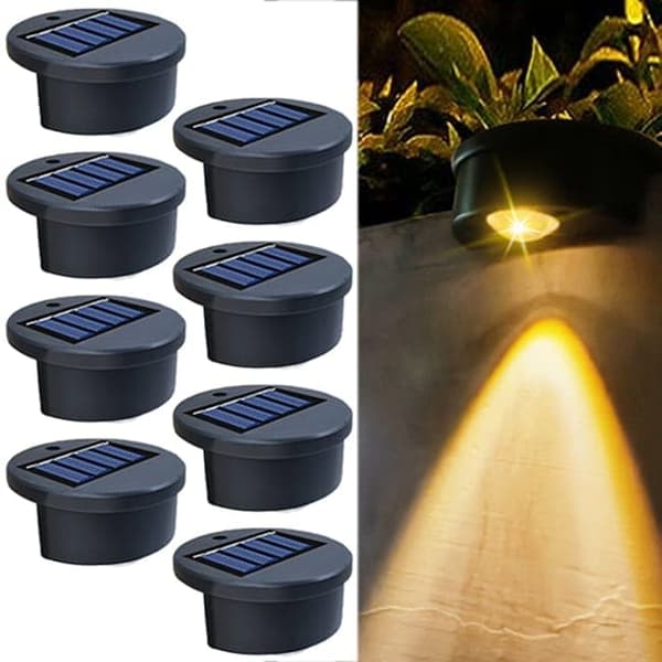 OBOSOE 20-pack solcellslampor utomhus – Vattentäta LED-lampor för trappa & poolkant