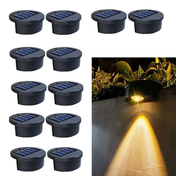 OBOSOE 20-pack solcellslampor utomhus – Vattentäta LED-lampor för trappa & poolkant
