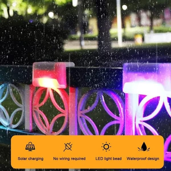 OBOSOE 20 Pack värikkäät aurinkovalot – vedenpitävät LED-askelvalot ulkoterassille