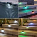 Miniatyrbillede 3 af 5: OBOSOE 8 Pack Solar Powered LED Trappe & Væglamper Udendørs, Vandtætte Lys til Hegn & Gangbro