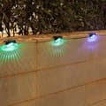 Miniatyrbillede 4 af 5: OBOSOE 8 Pack Solar Powered LED Trappe & Væglamper Udendørs, Vandtætte Lys til Hegn & Gangbro