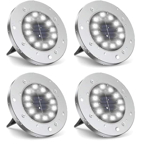 Bomclap 12-Pack Solar Ground Lamps 12 LEDillä – Vedenpitävät lattiavalaisimet puutarhaan ja terassille