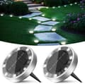 Miniatyrbillede 1 af 8: Bomclap 12 Pack Udendørs Solar Lamper, 8 LED Havelys Vejrbestandig Kold Hvid til Gangbro