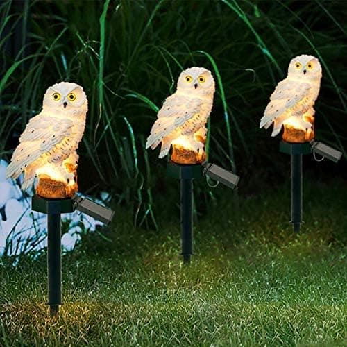 OBOSOE Solar Lamp Owl - LED Udendørs Belysning Vandtæt Dekoration Lampe til Have, Balkon & Terrasse