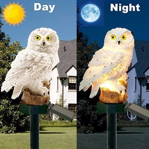 OBOSOE Solar Lamp Owl - LED Udendørs Belysning Vandtæt Dekoration Lampe til Have, Balkon & Terrasse