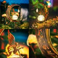 Pikkukuva 5 / 8: Bomclap Fairytale aurinkolamput - koristeellinen ulkovalaistus - kuunkukkavalaistus puutarhaan