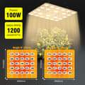 Miniatyrbillede 4 af 4: Fuldspektret LED-lys, 100W, dæmpbar