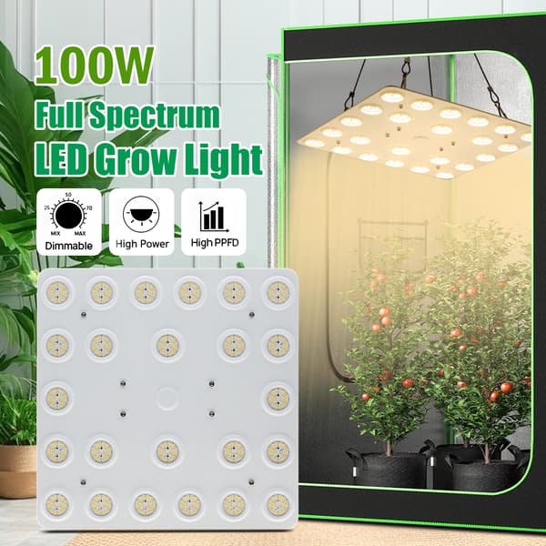 Fuldspektret LED-lys, 100W, dæmpbar