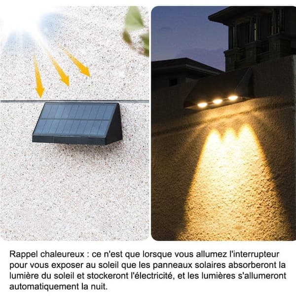 OBOSOE aurinkoenergialla toimiva valaistus portaisiin ja kaiteisiin 2/4 pakkaus