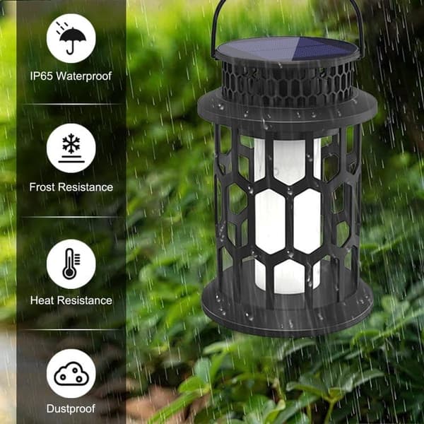 OBOSOE Solar Powered Belysning GARDEN LAMPE LANTERNE VÆGLAMPE SOLAR PENDEL EG LAMPE