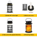 Miniatyrbillede 2 af 6: OBOSOE Solar Powered Belysning GARDEN LAMPE LANTERNE VÆGLAMPE SOLAR PENDEL EG LAMPE