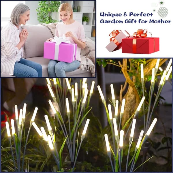 Bomclap Trädgårdslampa Solcell - Eldfluga Lampa Utebelysning-2 PACK