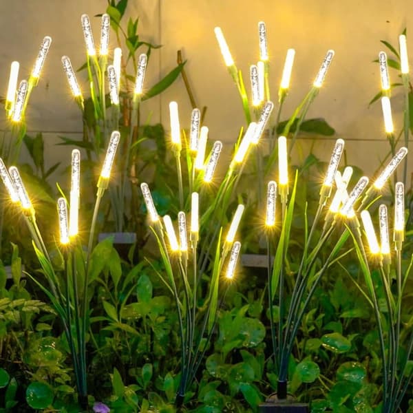 Bomclap Trädgårdslampa Solcell - Eldfluga Lampa Utebelysning-2 PACK