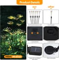 Miniatyrbillede 2 af 6: Bomclap Havelampe Solcelle - 10 Lys Fyrværkeri Lampe Udendørs Belysning - 2 PACK